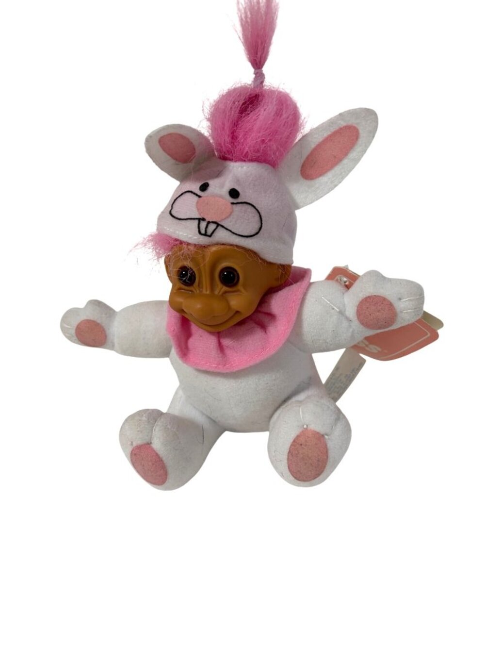 New Russ Berrie Luv Pet Bunny Rabbit Plush Stuffed Animal Doll Toy Troll 6.5 in